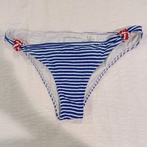 Abercrombie Red White & Blue Seersucker Bikini Bottom